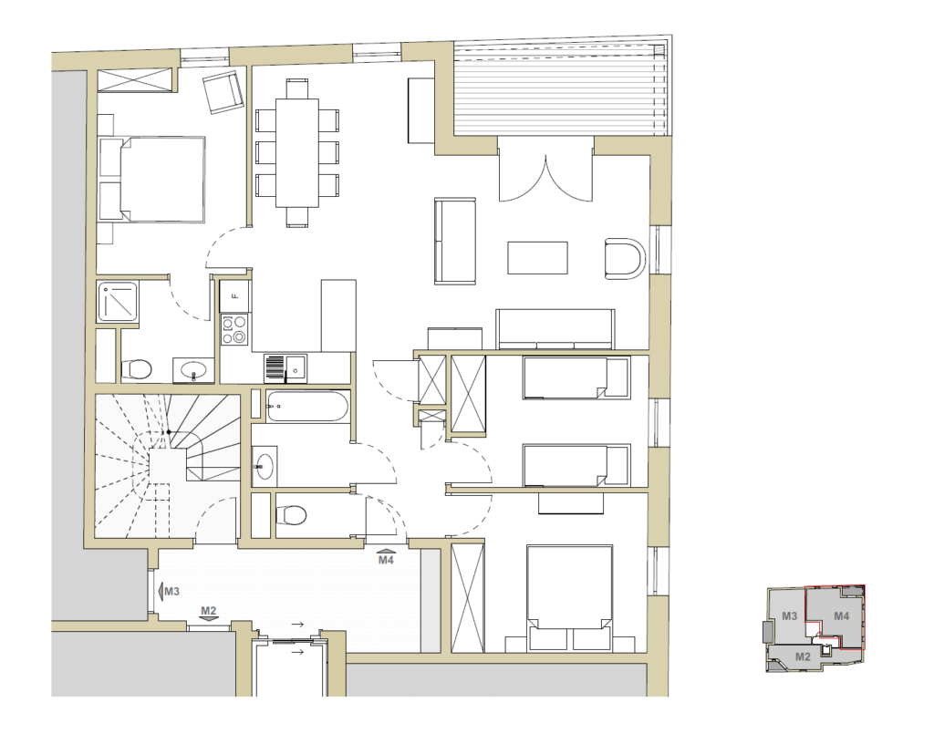 Plan de l'appartement M4